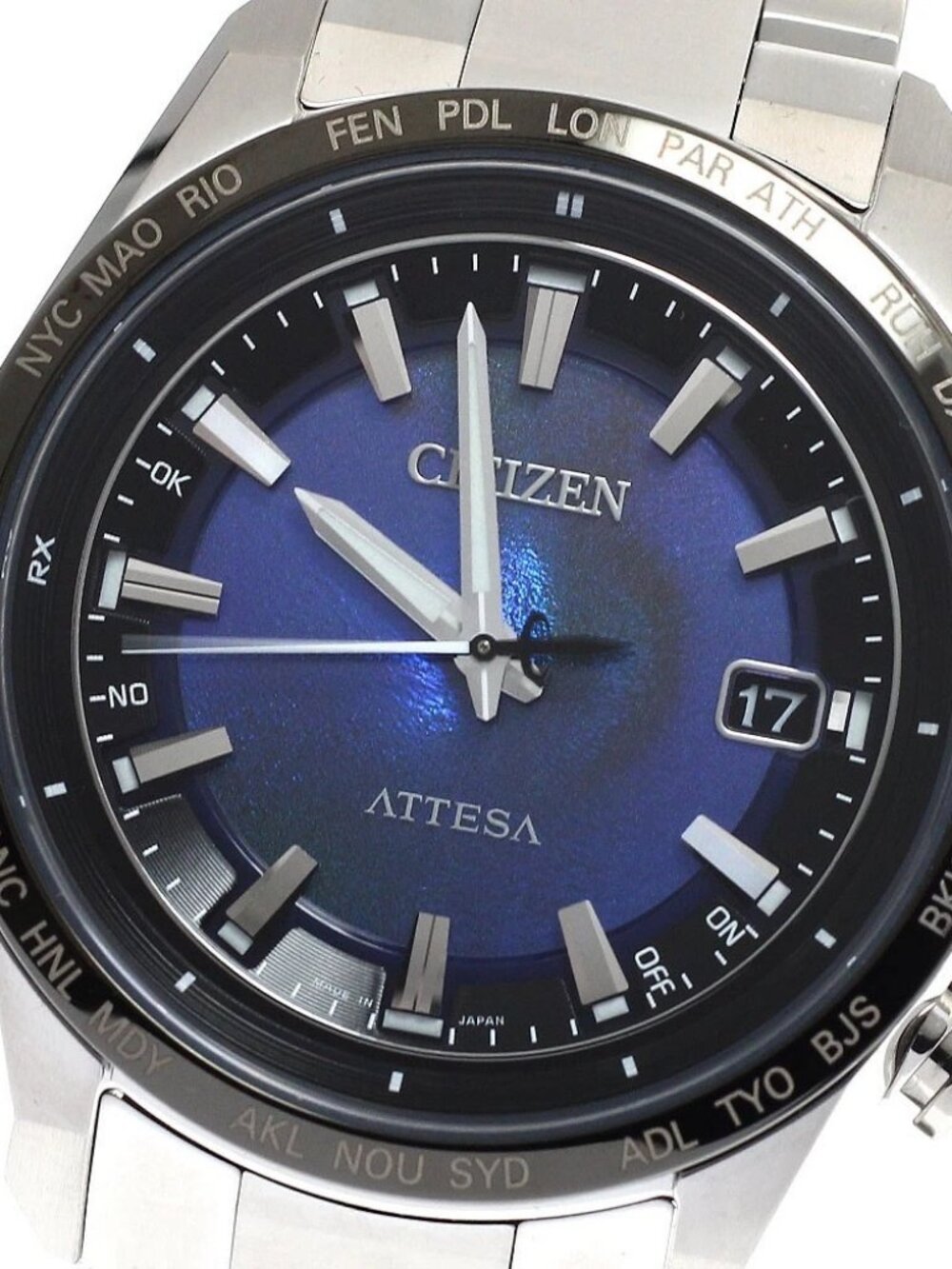 CITIZEN Atessa H145-007JD04/CB0288-65L Solar Powered Radio Men's Watch_932800